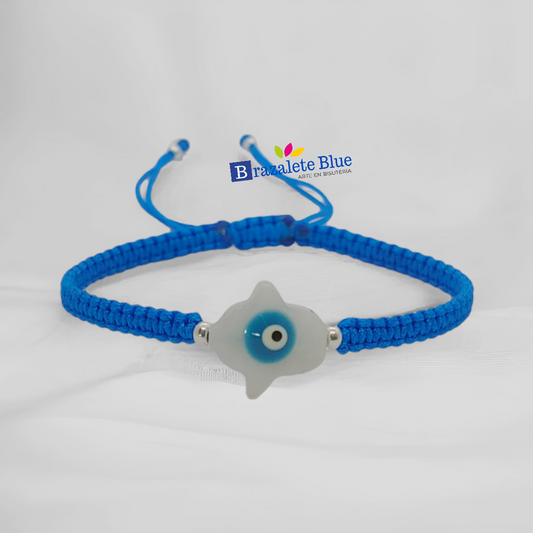 Pulsera de Mano de Hamsa de Nácar