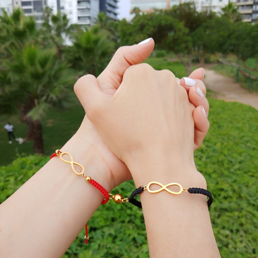 Pulseras para parejas Infinitos de acero inoxidable