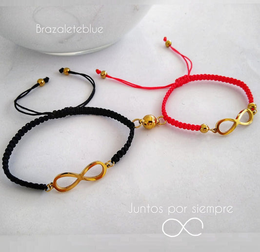 Pulseras para parejas Infinitos de acero inoxidable